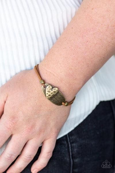 A Full Heart - Brass Bracelet